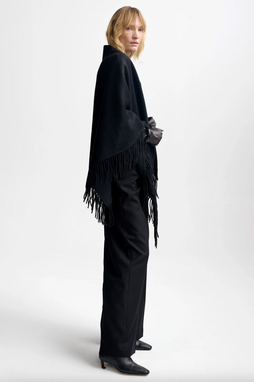 Alba Wool Scarf Black