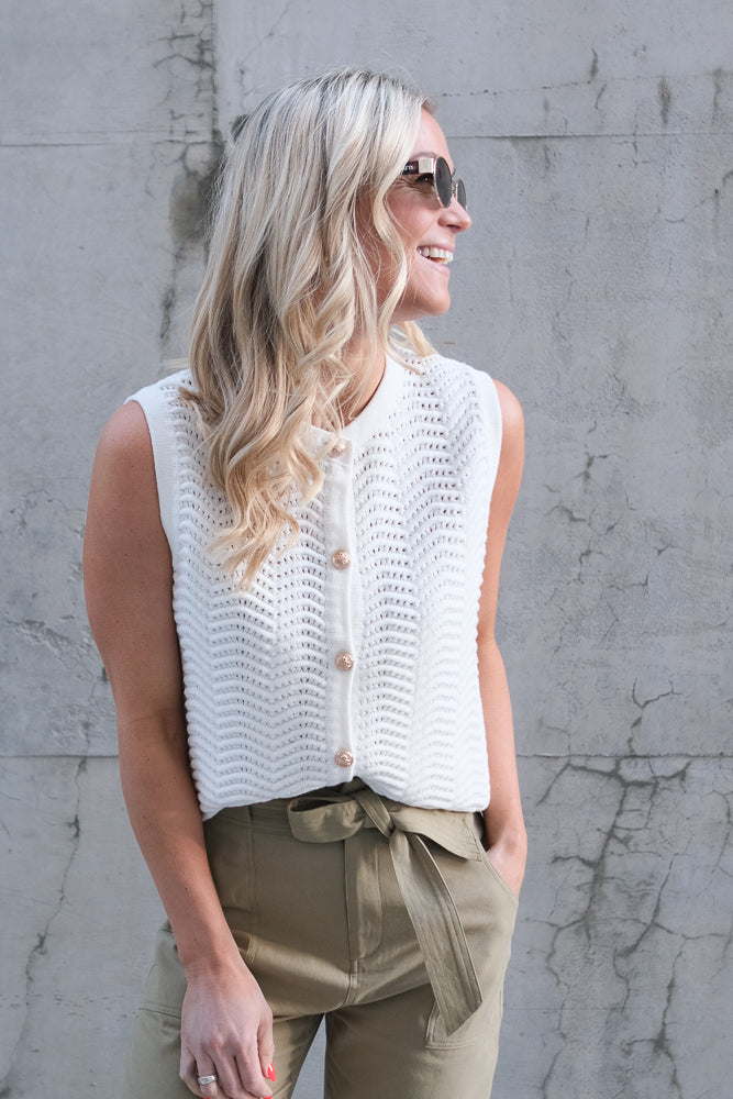 Gemi Vest Blanc Casse