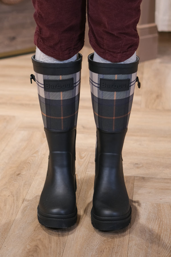 Dena Tall Welly Boots Black