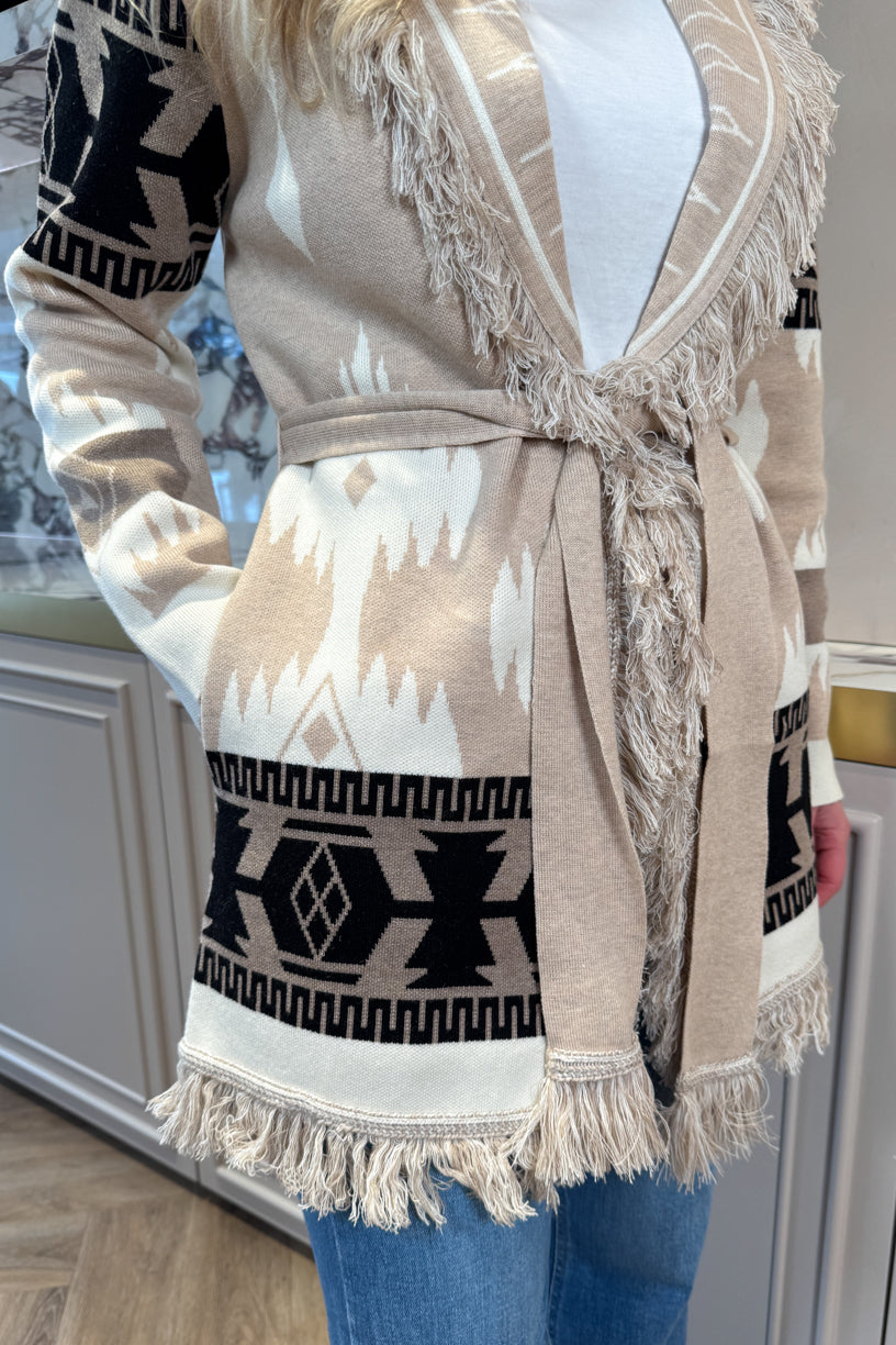 Kilya Cardigan Camel Mix