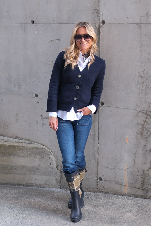 Tate Cardigan Dark Navy