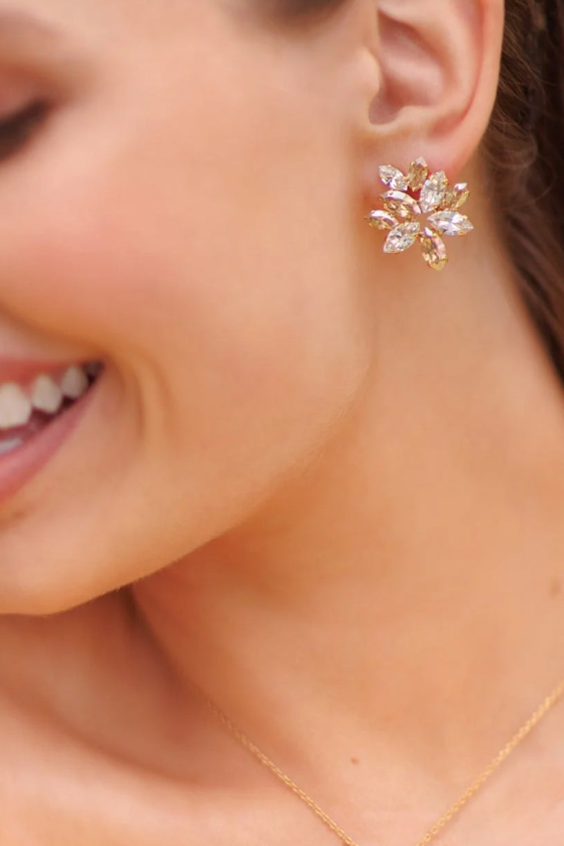 Melia Earcuff Gold Crystal Golden Shadow