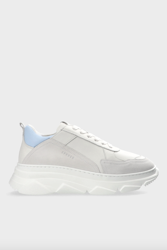 CPH40 Leather Mix Off White/Light Blue