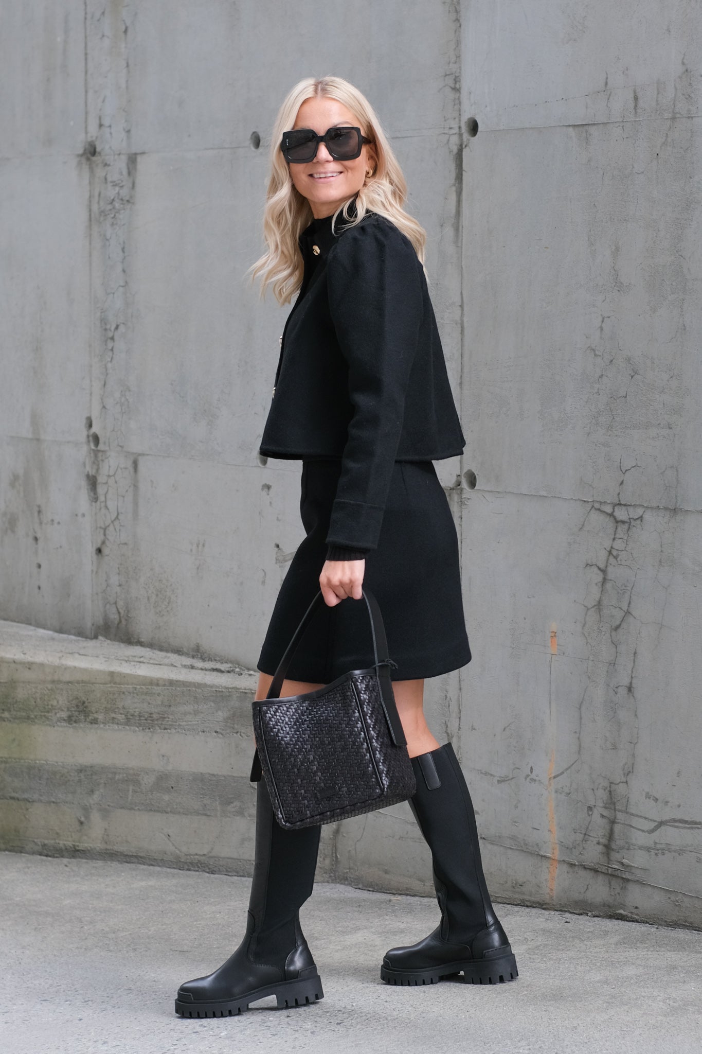 Tailored Mini Skirt Black