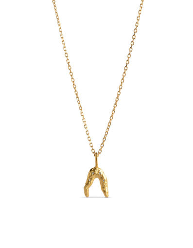 Necklace Wishbone Gold