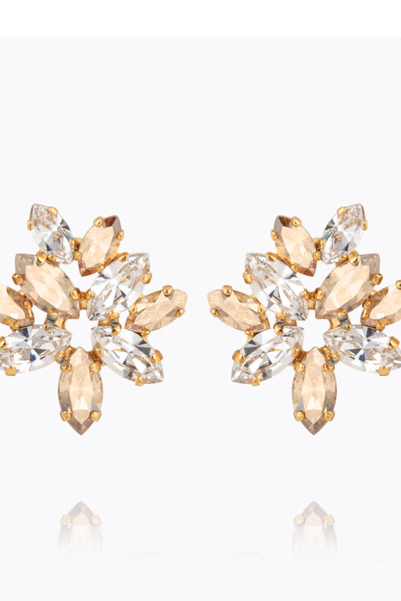 Melia Earcuff Gold Crystal Golden Shadow
