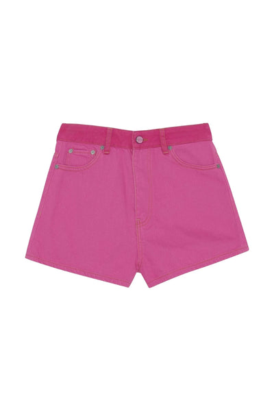 Overdyed Cutline High Waisted Hotpants Phlox Pink