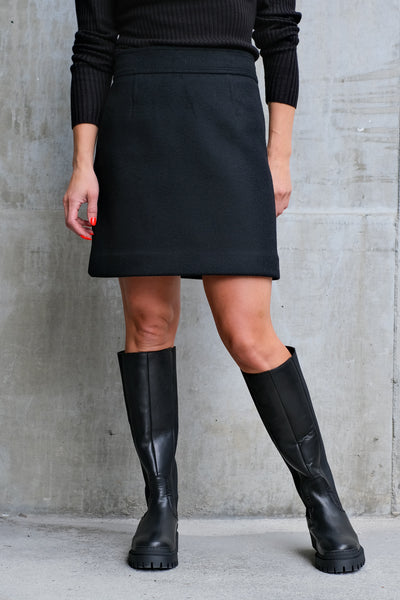 Tailored Mini Skirt Black