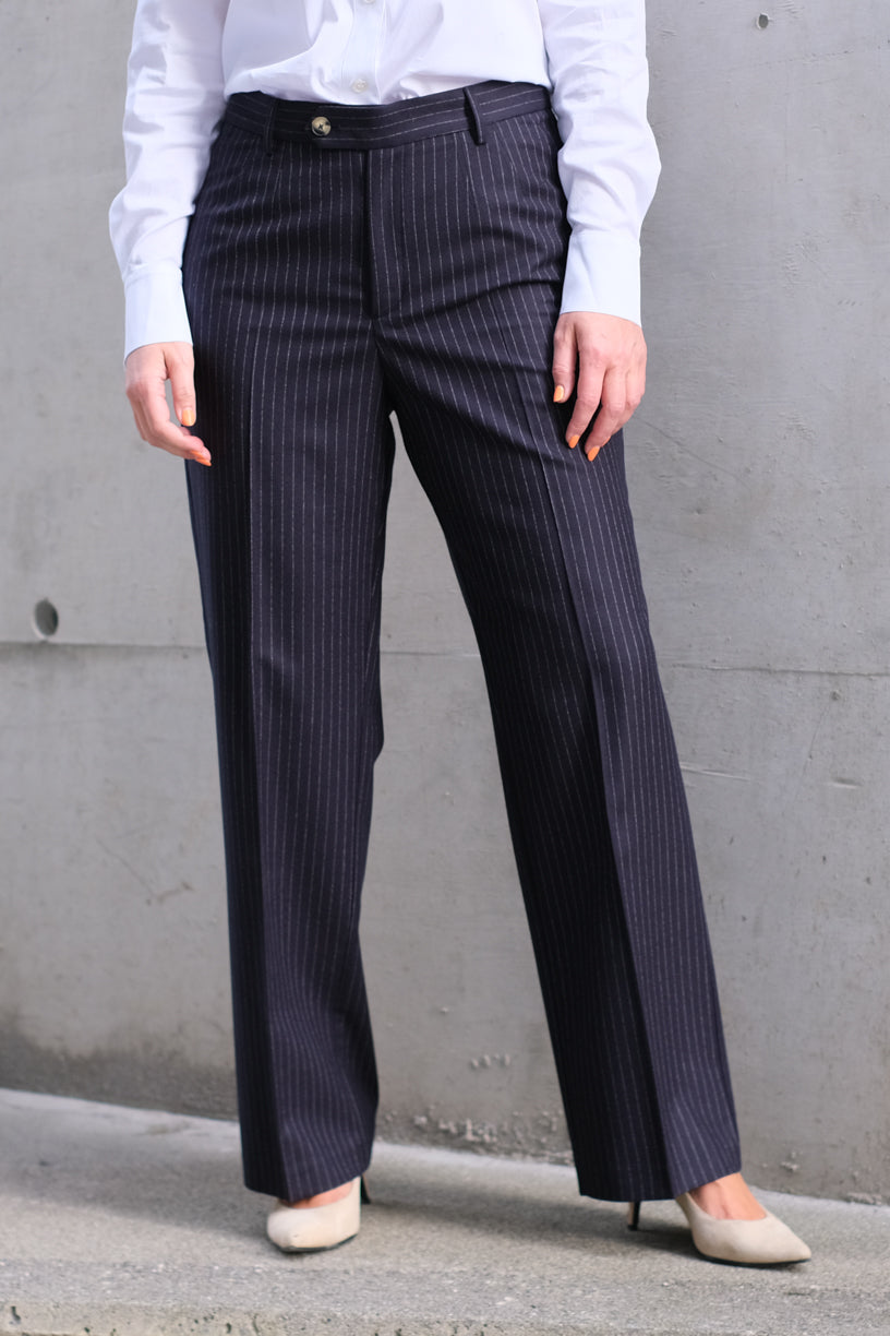 Dori High Waist Trousers Navy