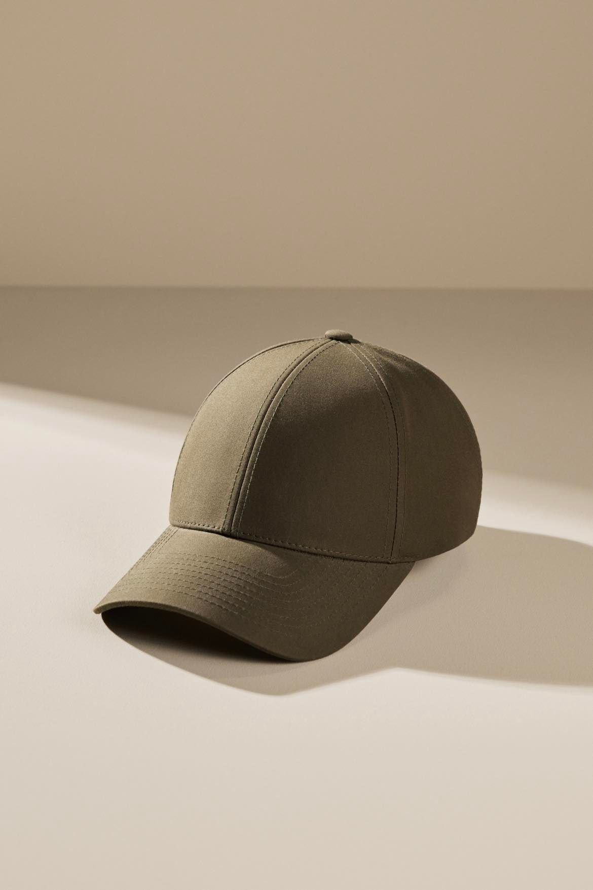 Leather Brown Cotton Caps